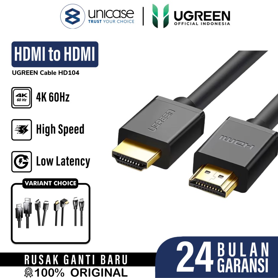 UGREEN Kabel Display HDMI to HDMI 2.0 4K 3m - Black HD104 10108