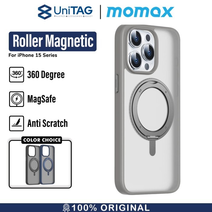 Case iPhone 15 Pro Max Plus Momax Roller MagSafe Hybrid Matte Casing