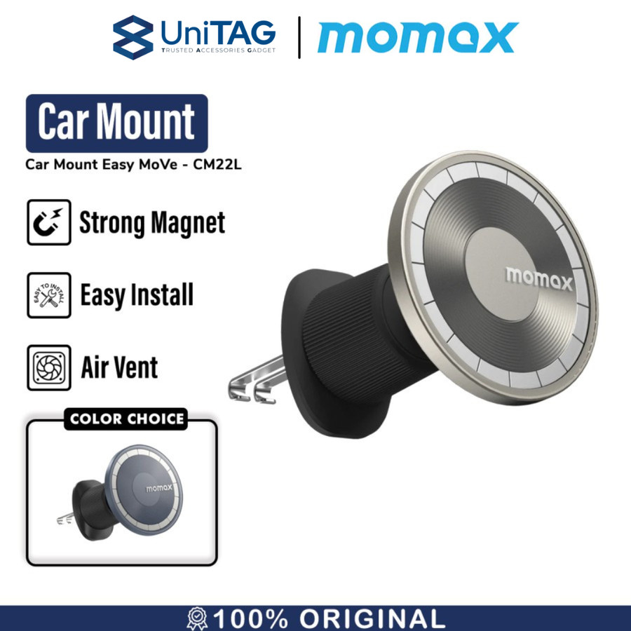 Momax Car Holder Air Vent / AC Magsafe MoVe - Titanium CM22L
