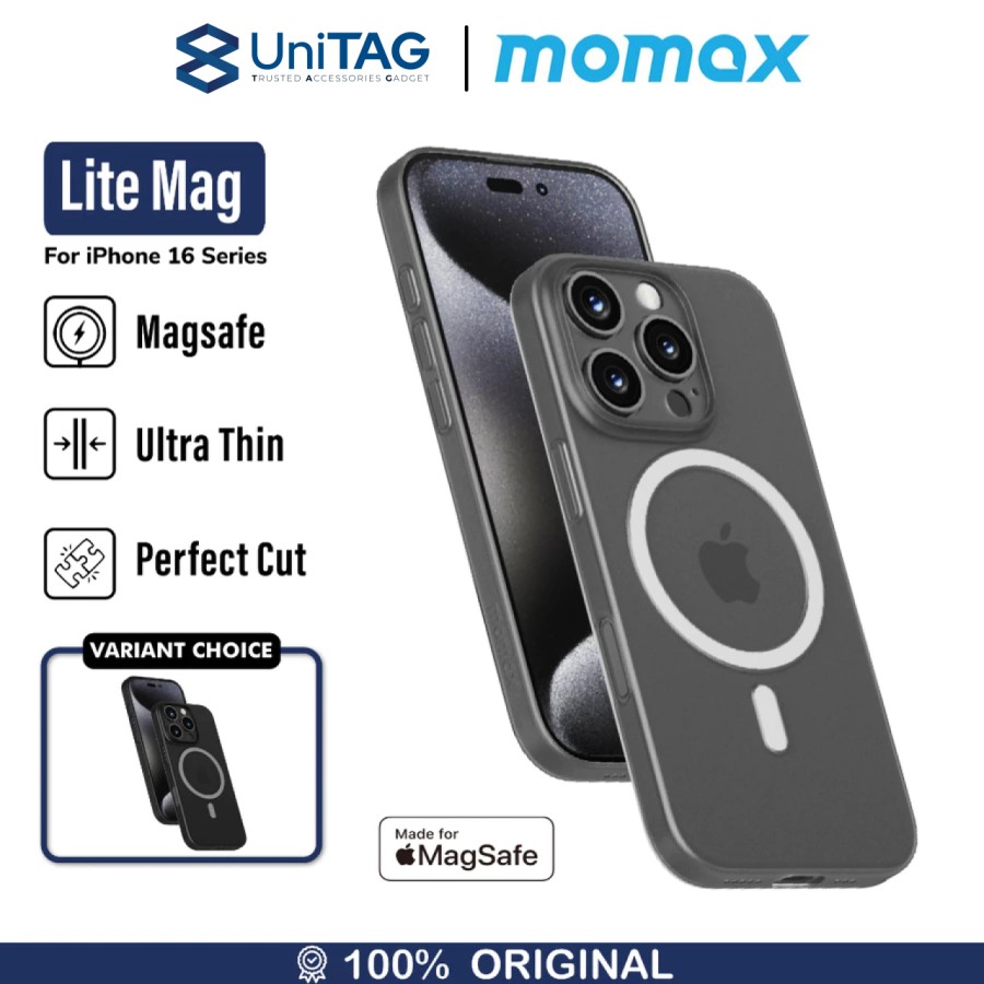Momax iPhone 16 Pro Case Magsafe CaseForm Lite Magnetic - Transparent White MTAP24MW