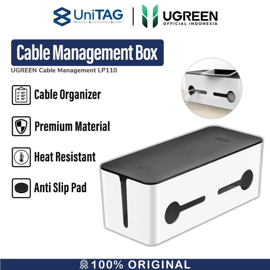 UGREEN Kabel Box Organizer L Size - White LP110 30398
