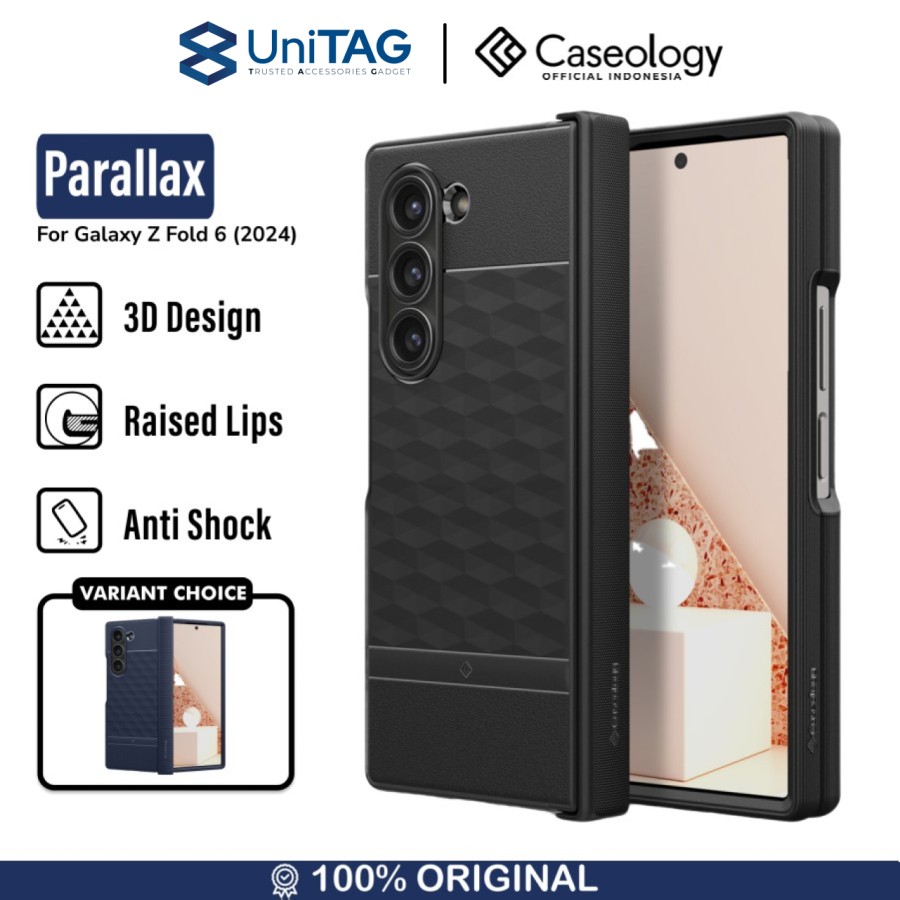 Caseology Galaxy Z Fold 6 Case Parallax - Matte Black ACS07832