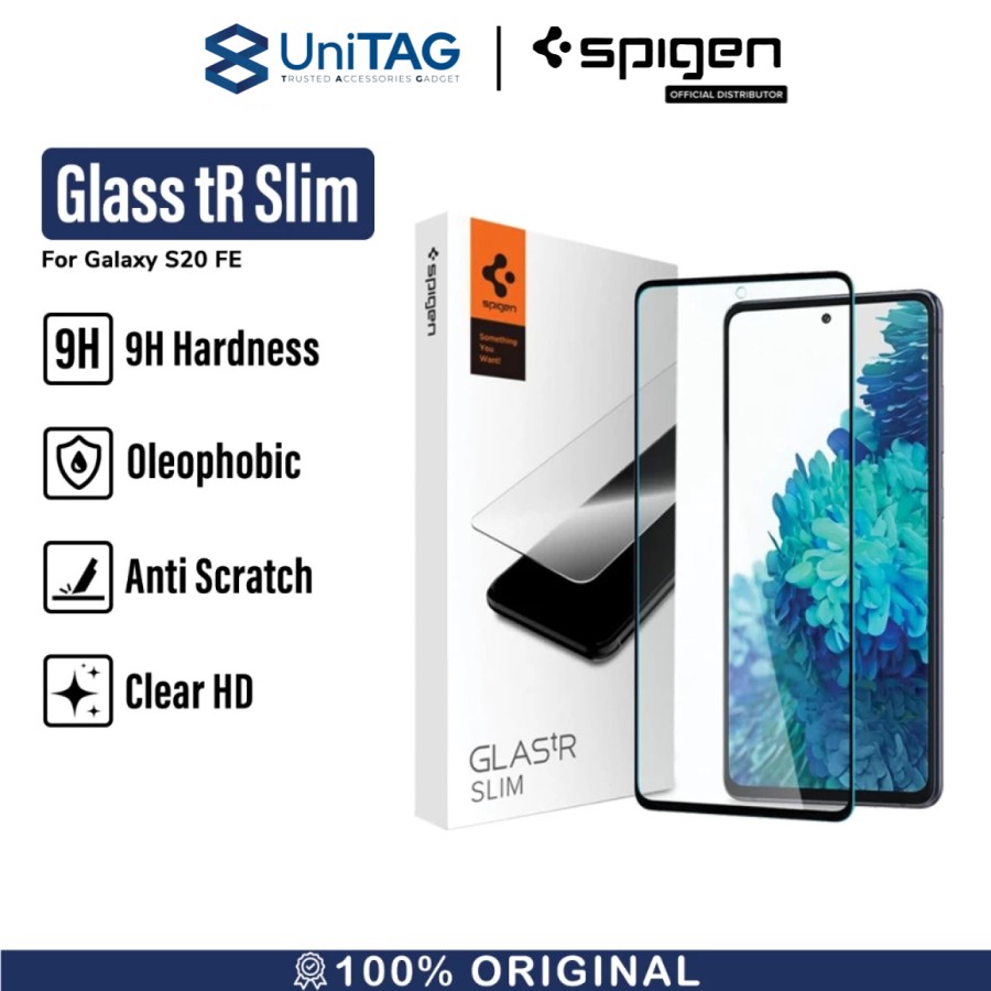 Spigen Galaxy S20 FE Tempered Glass Full Cover1 Pack GlastR Slim - Black AGL02200