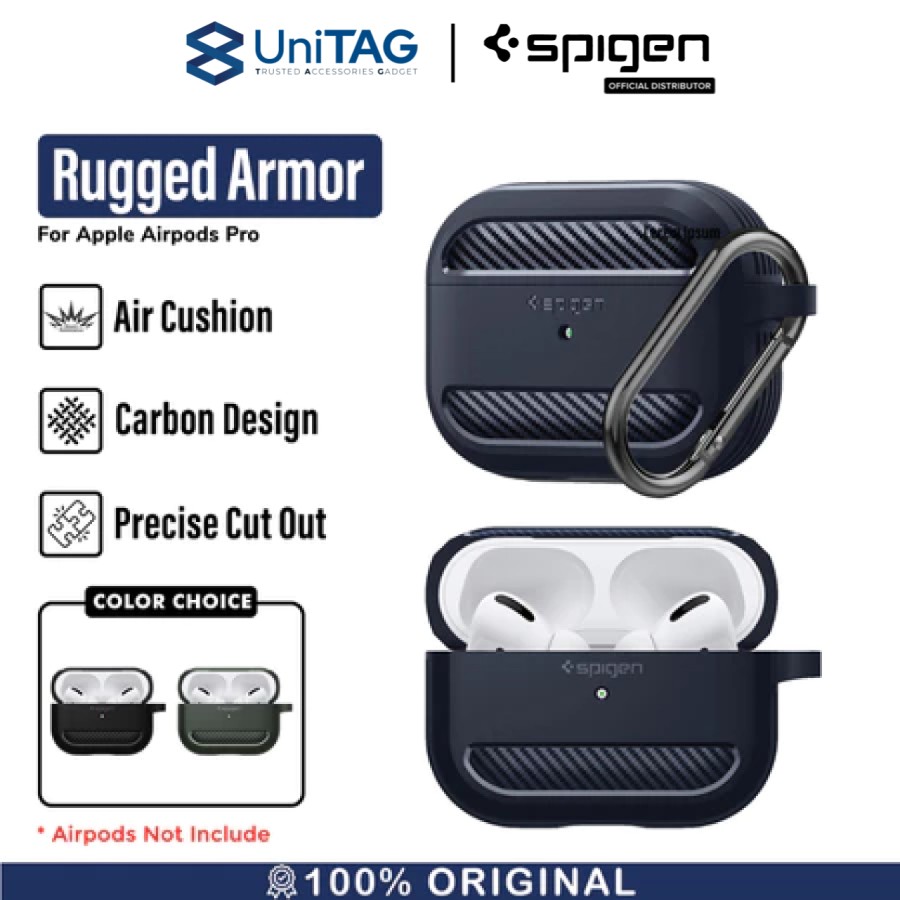 Spigen AirPods Pro Case Rugged Armor - Charcoal Gray ASD01442