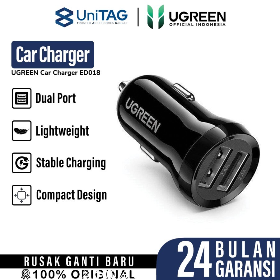 UGREEN Car Charger 130W 1A2C Fast Car Charger - Black EC705 35025