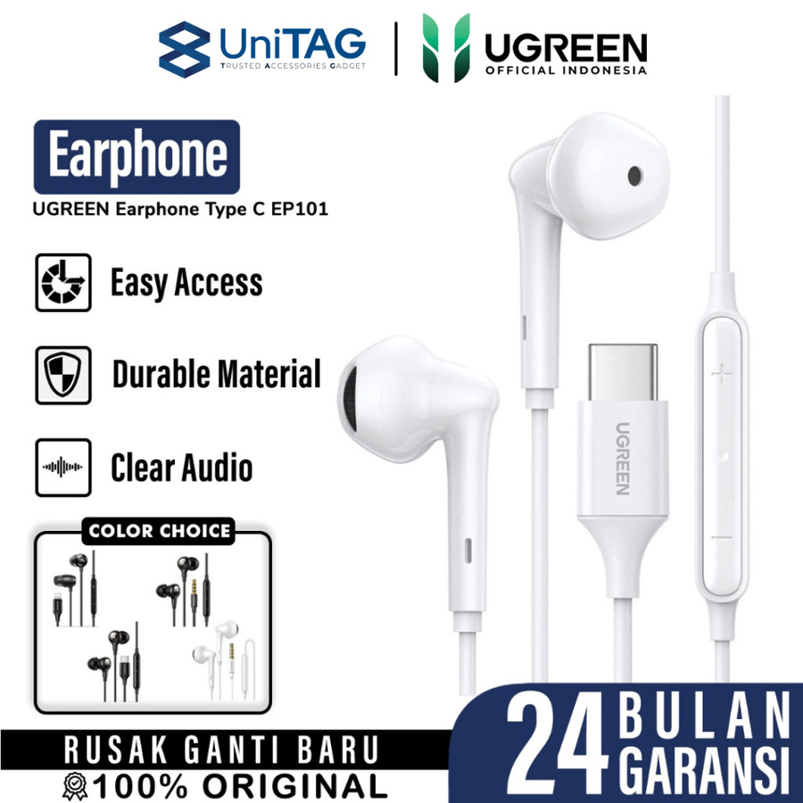 UGREEN Earphone USB C - White EP101 60700