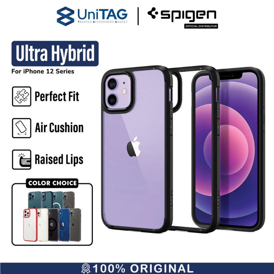 Spigen iPhone 12 / 12 Pro Case Ultra Hybrid - Matte Black ACS01703
