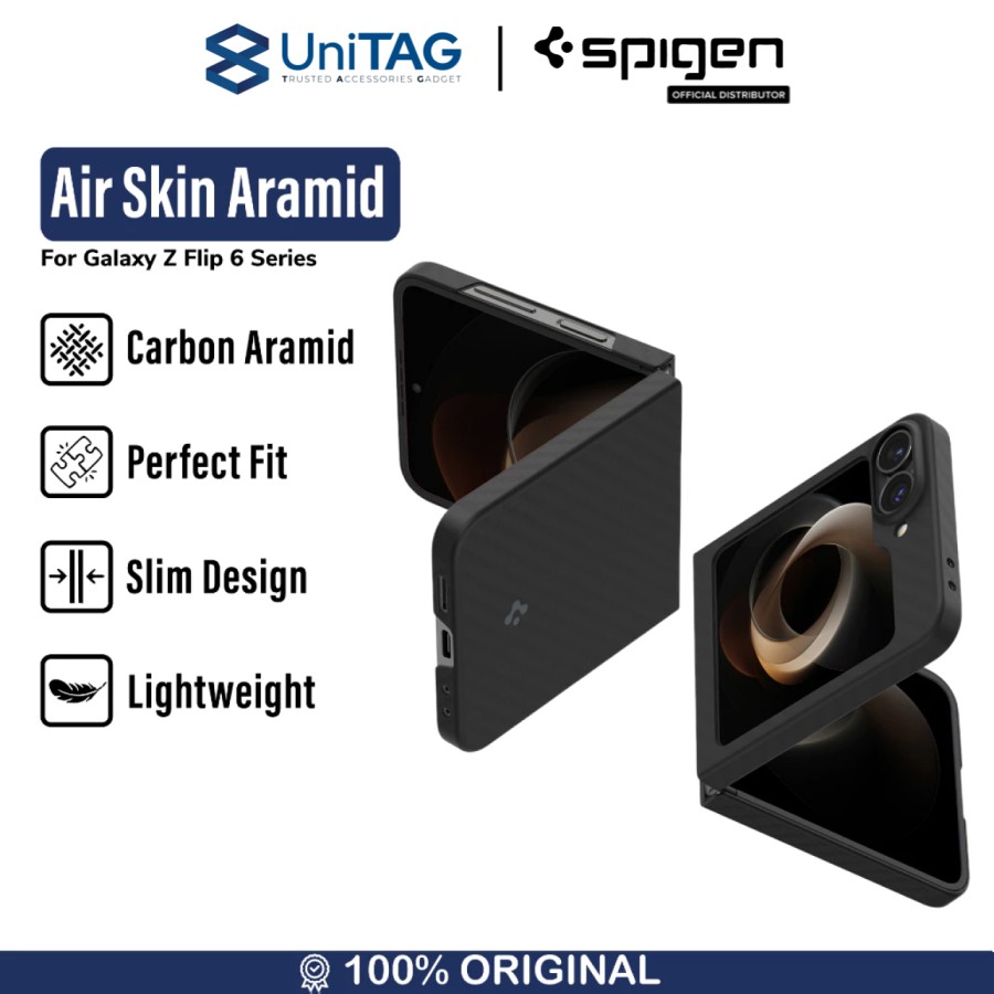 Spigen Galaxy Z Flip 6 Case Air Skin Aramid - Black ACS07843