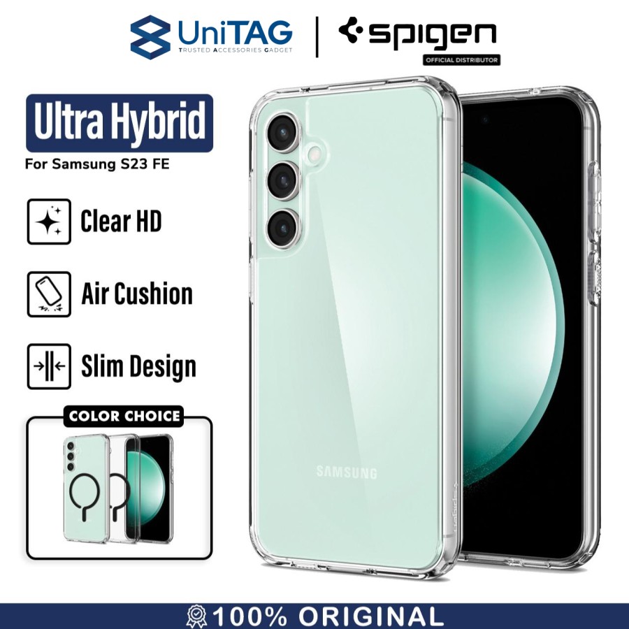 Spigen Galaxy S23 FE Case Ultra Hybrid - Crystal Clear ACS06371