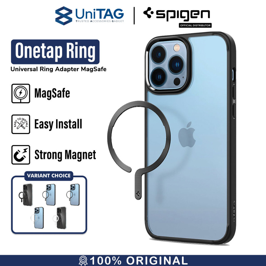 Spigen Magsafe Ring with Tray Metal Ring Plate (MagFit) - Black ACP03803