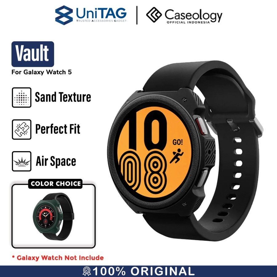 Caseology Galaxy Watch 5 Pro (45mm) Case Vault - Matte Black ACS05138
