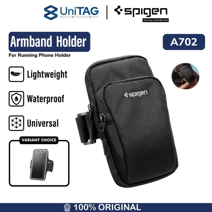 Spigen Running Arm Band Waterproof Dynamic Shield - Black A702 AMP04617