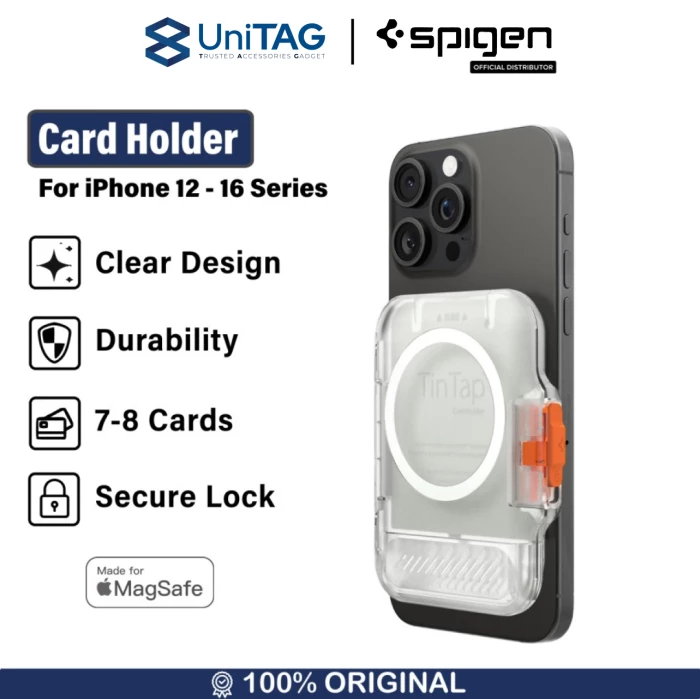 Spigen Card Holder Magsafe Tintap MagFit - Frost Clear AFA07557