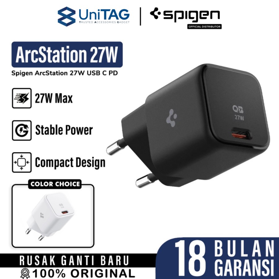 Spigen Wall Charger 27W 1C ArcStation Pro - Black ACH05607