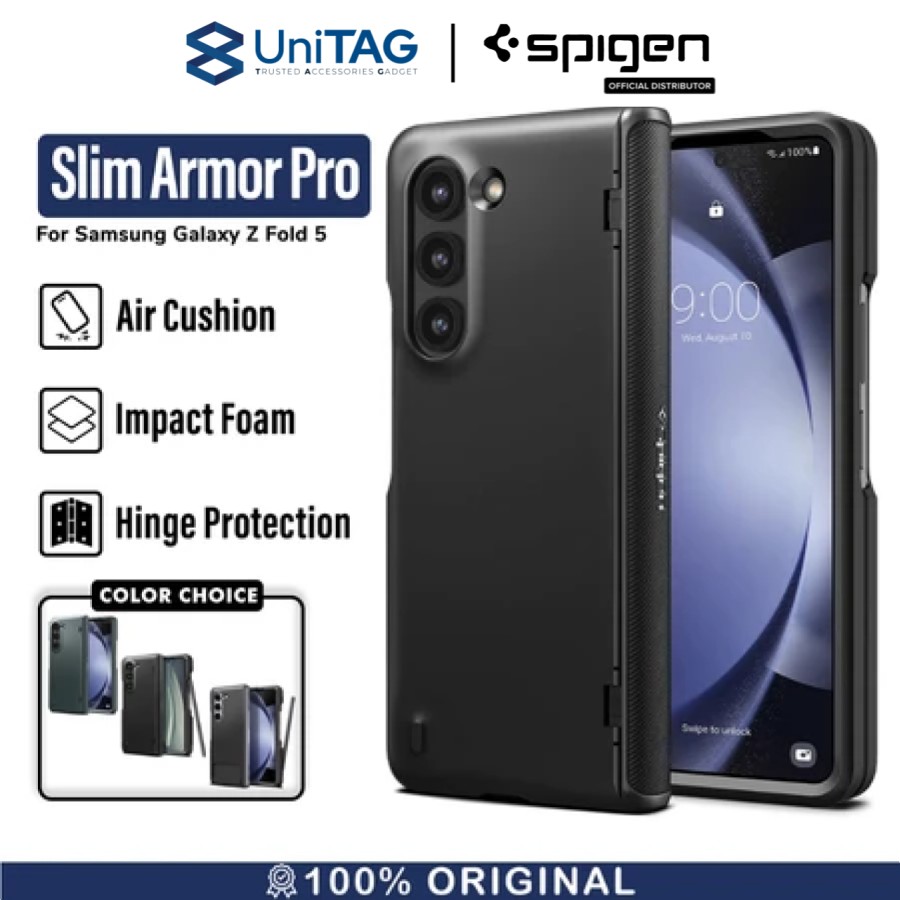 Spigen Galaxy Z Fold 5 Case Slim Armor Pro - Black ACS06211