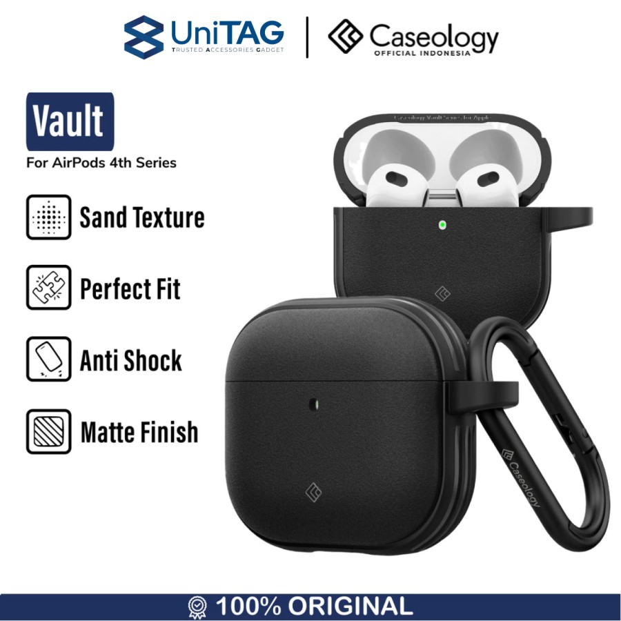 Caseology AirPods 4th Case Vault - Matte Black ACS08655