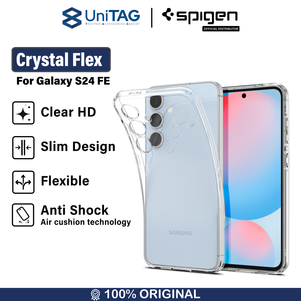 Spigen Galaxy S24 FE Case Crystal Flex - Crystal Clear ACS08565