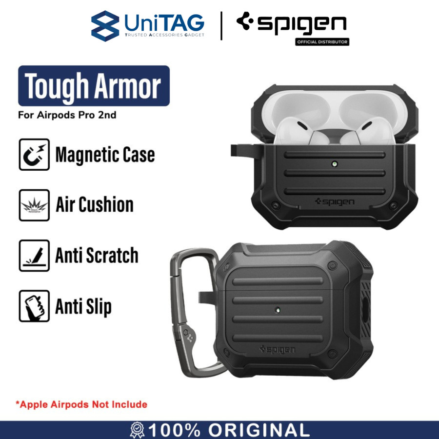 Spigen AirPods Pro 2 Case Tough Armor - Black ACS05480