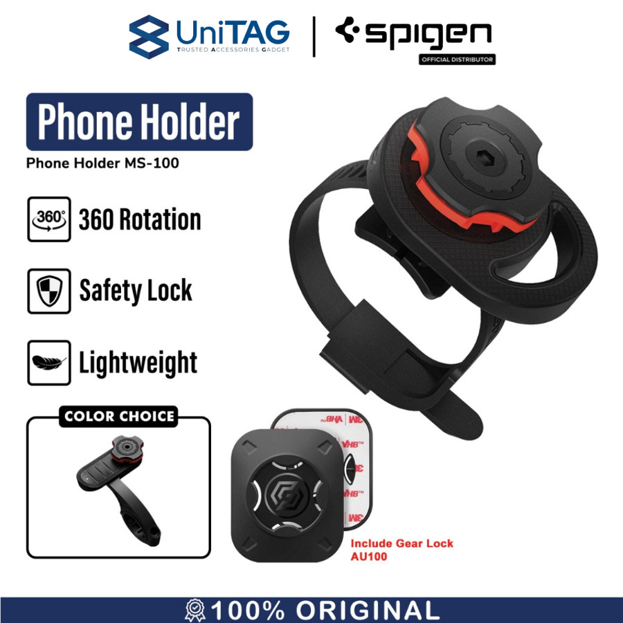 Phone Holder Sepeda Spigen Gearlock MF100 / MS100 Holder Sepeda Motor