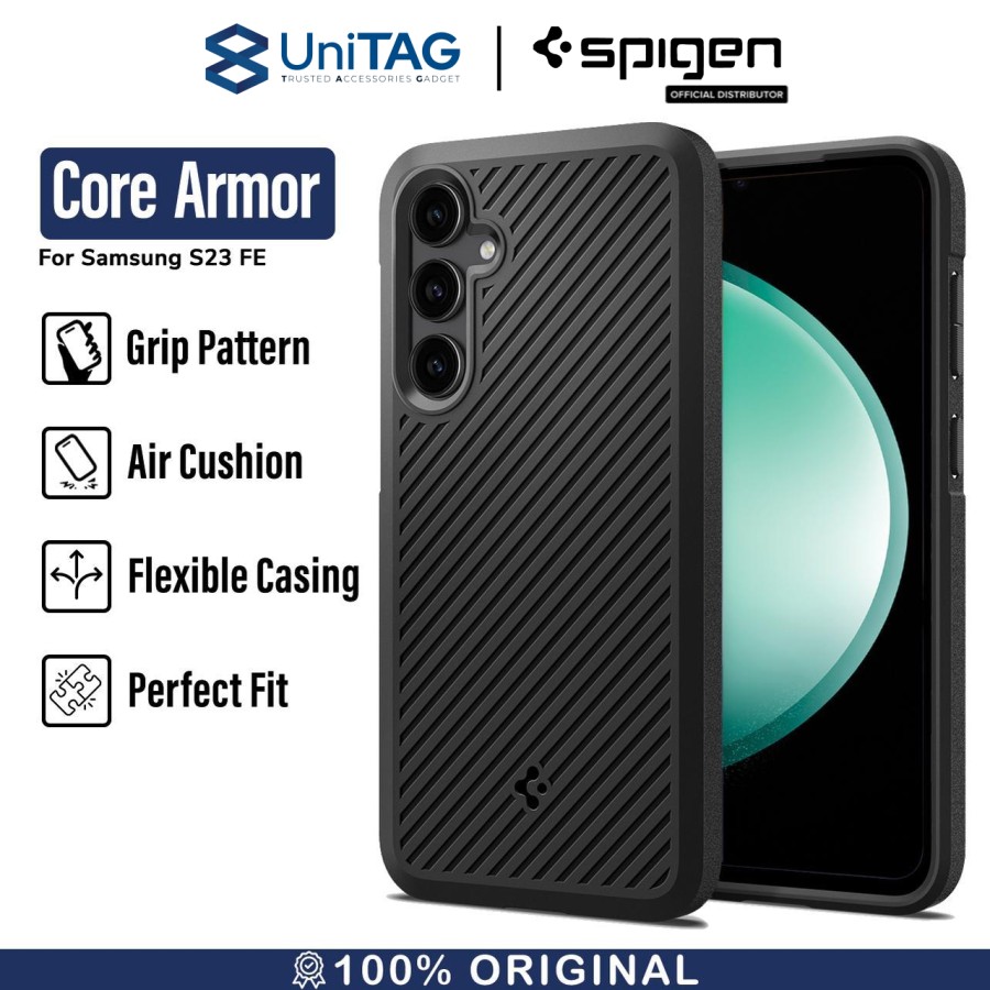 Spigen Galaxy S23 FE Case Core Armor - Matte Black ACS06379 (Offline SKU)