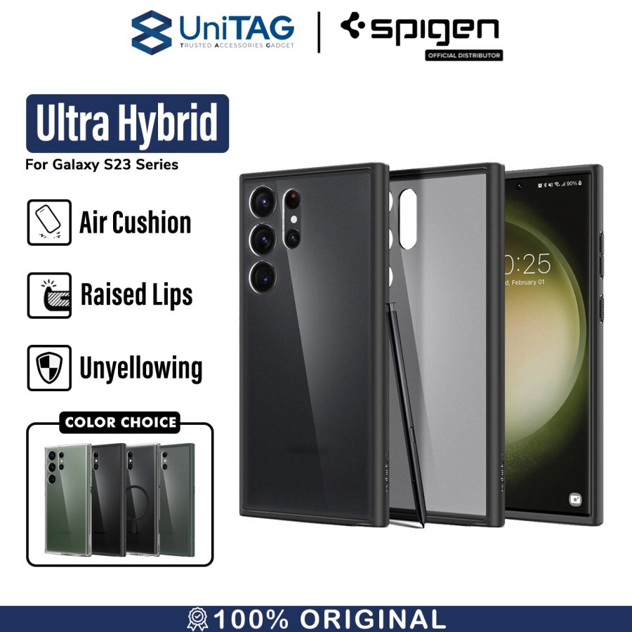 Case Samsung Galaxy S23 Ultra Plus Spigen Ultra Hybrid Clear Casing