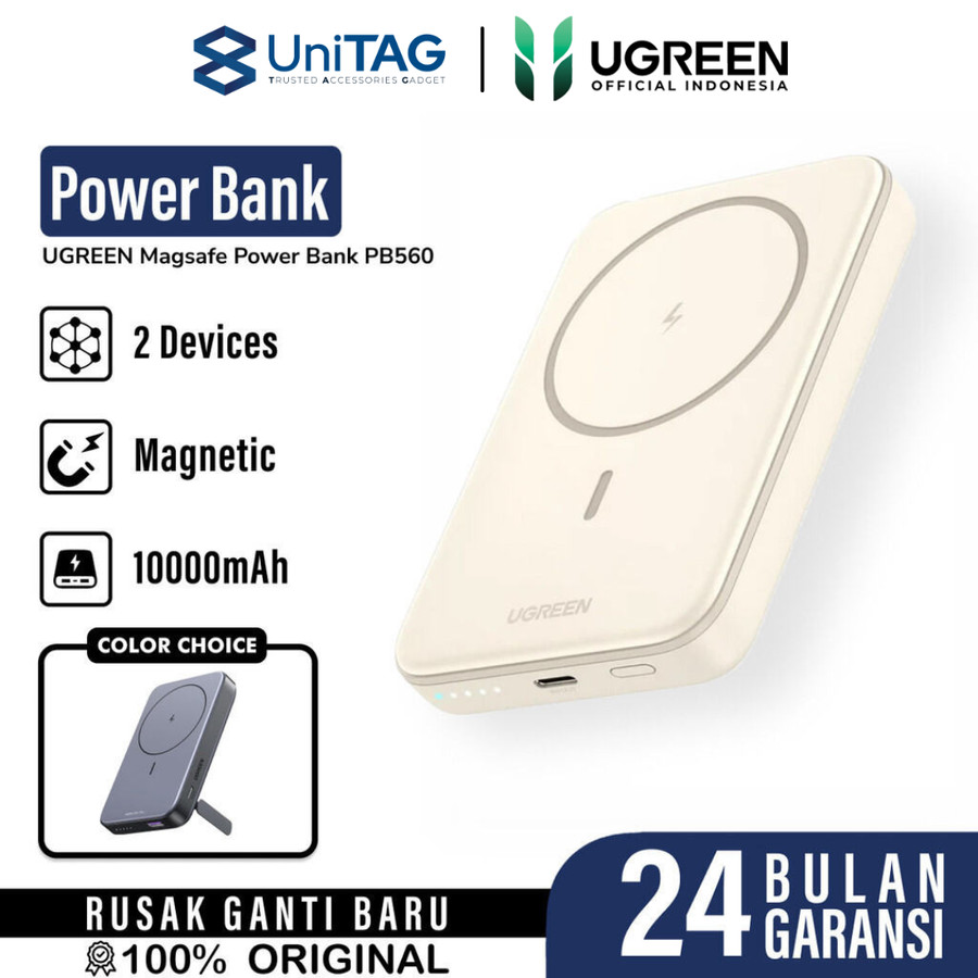 UGREEN Powerbank Magsafe Thin 10000mAh - Beige PB561 25208