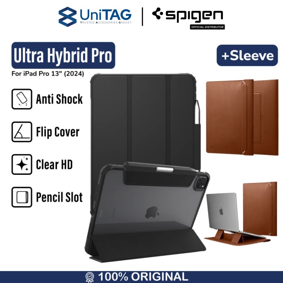 Spigen iPad Pro 13" (2025 / 2024) Case Ultra Hybrid Pro - Black ACS07006