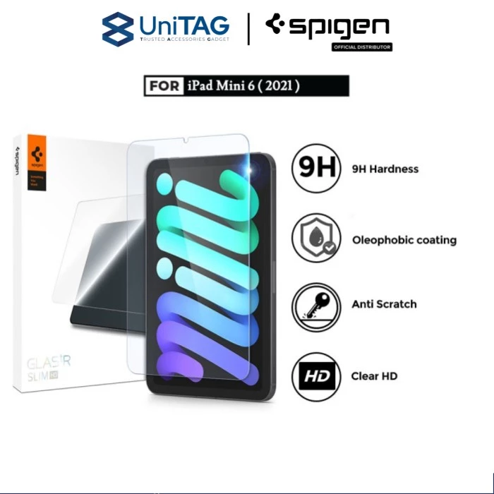 Spigen iPad Mini 7 / 6 Tempered Glass "Glas.tR EZ FIT" (1Pack) - Clear AGL03824