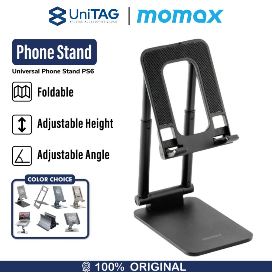 Momax Stand HP + Tablet Rotatable Fold Stand - Titanium KH5L1