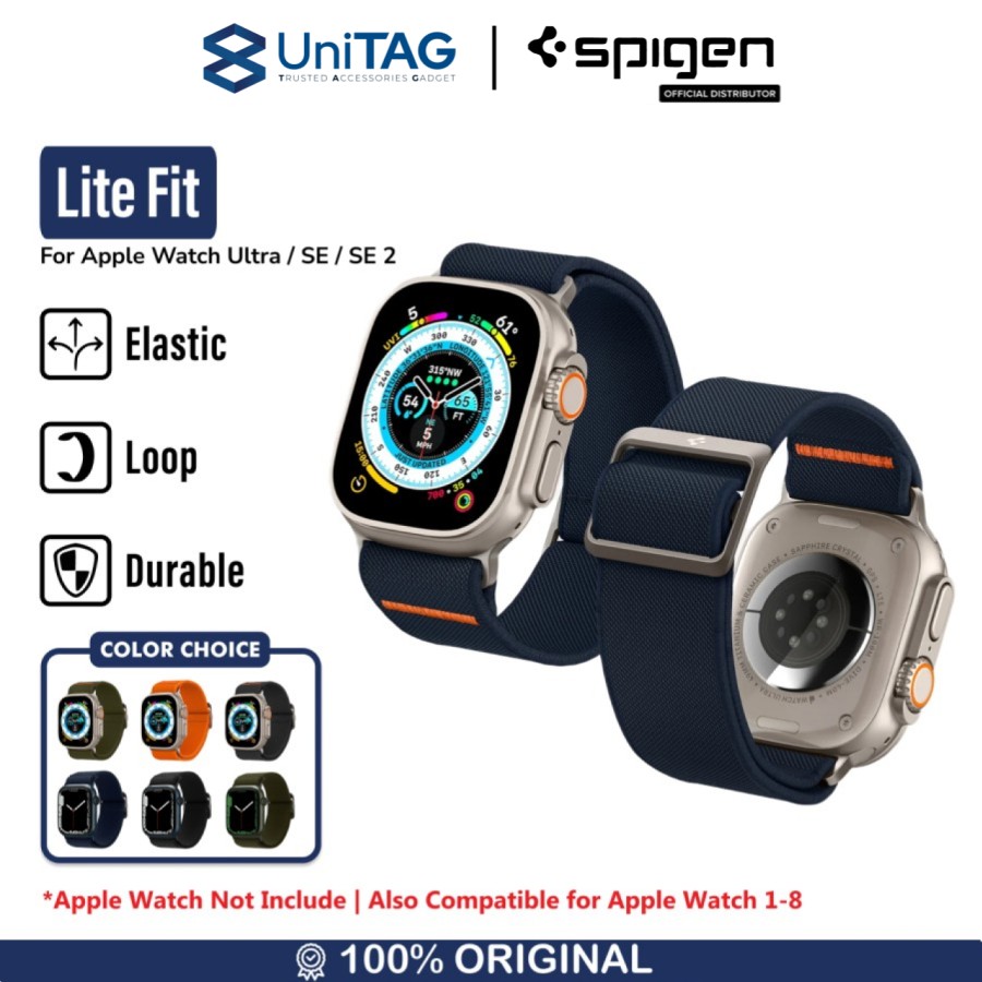 Spigen Apple Watch 42mm (Series 10) / 41mm / 40mm / 38mm Strap Watch Lite Fit - Khaki AMP02292