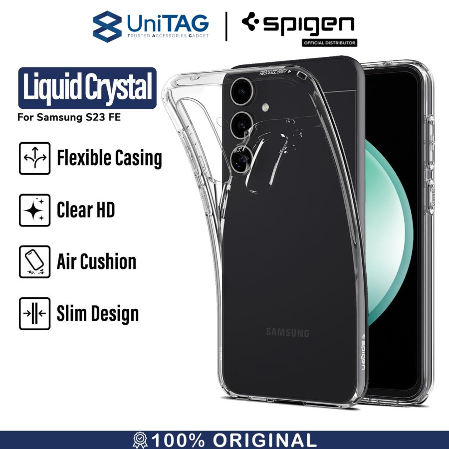 Spigen Galaxy S23 FE Case Liquid Crystal - Crystal Clear ACS06369