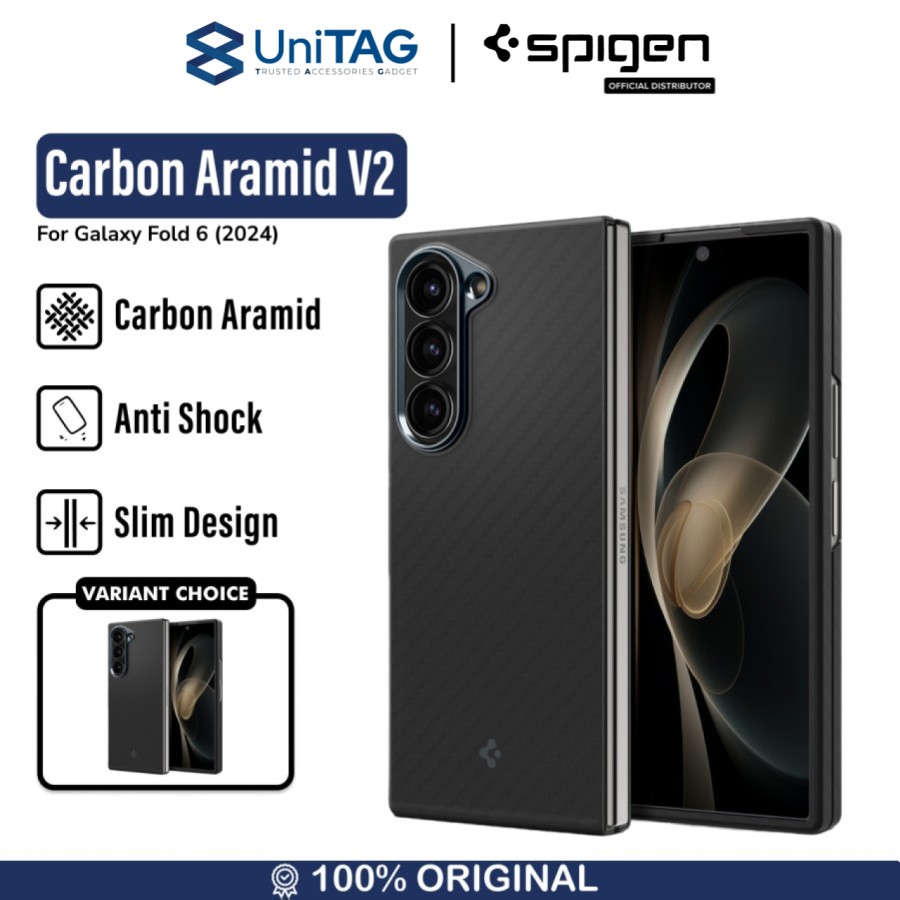 Spigen Galaxy Z Fold 6 Case Air Skin Aramid V2 - Black ACS08856-1