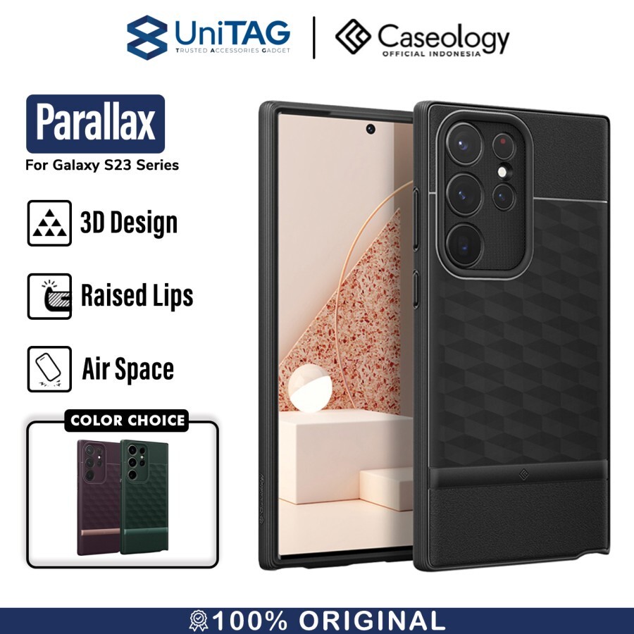 Caseology Galaxy S23 Plus Case Parallax - Matte Black ACS05703