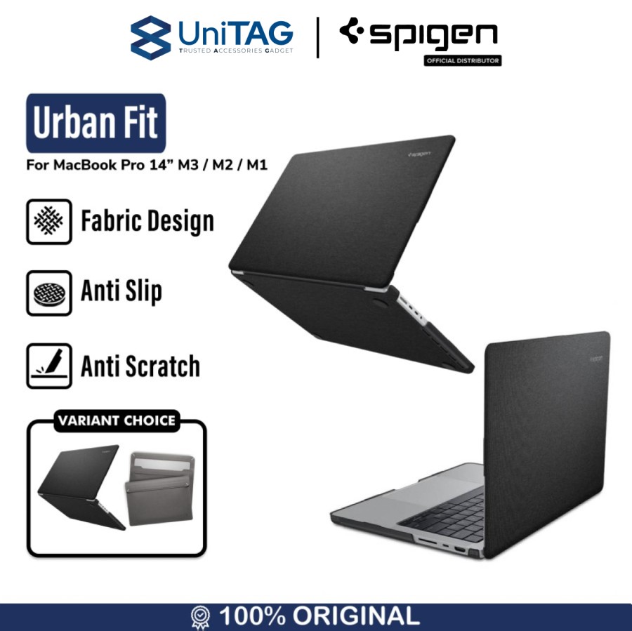 Case Macbook Pro 14/16 inch 2021 Spigen Urban Fit Slim Hardcase Casing