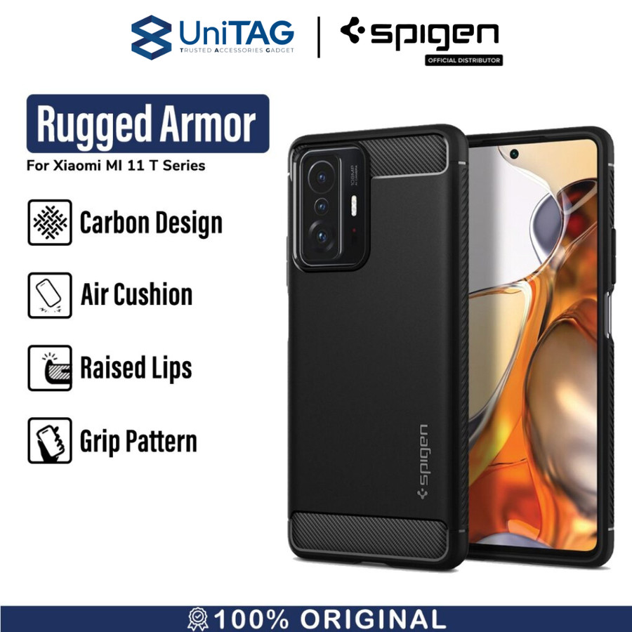 Spigen Xiaomi 11T Pro / 11T Case Rugged Armor - Matte Black ACS03861