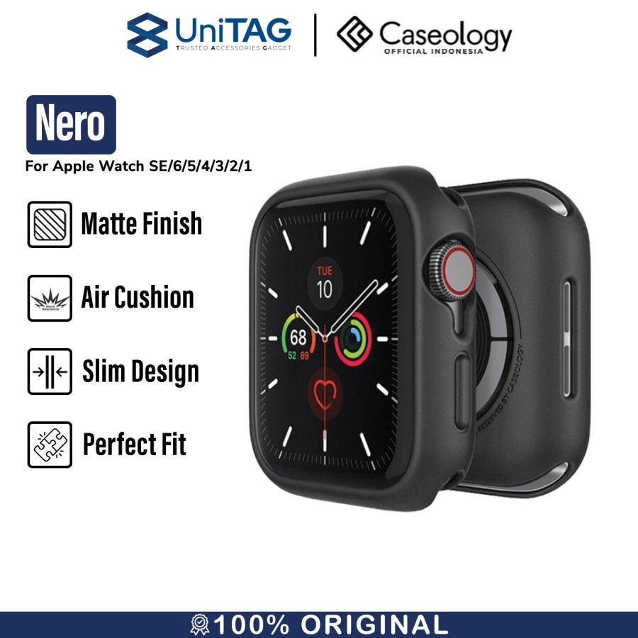 Caseology Apple Watch 44mm Case Nero - Black W444-NRO-BK