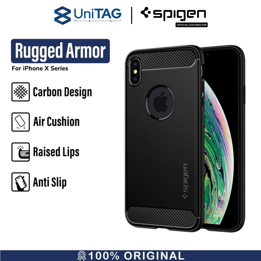 Spigen iPhone XR Case Rugged Armor - Matte Black 064CS24871