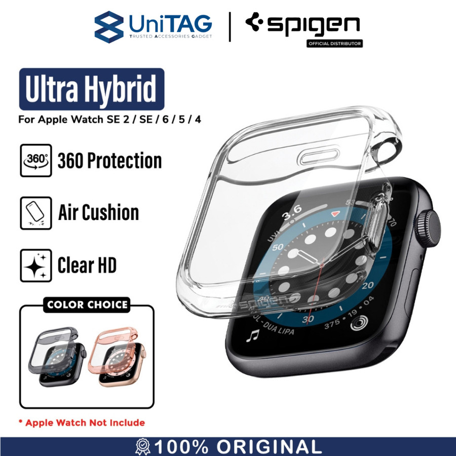Spigen Apple Watch 44mm (Series 6 / 5 / 4 / SE 2 / SE 1) Case Ultra Hybrid - Crystal Clear ACS00428
