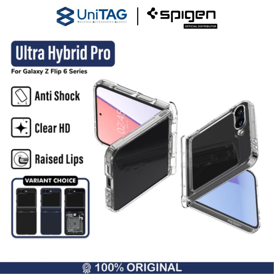 Spigen Galaxy Z Flip 6 Case Ultra Hybrid Pro - Crystal Clear ACS07834