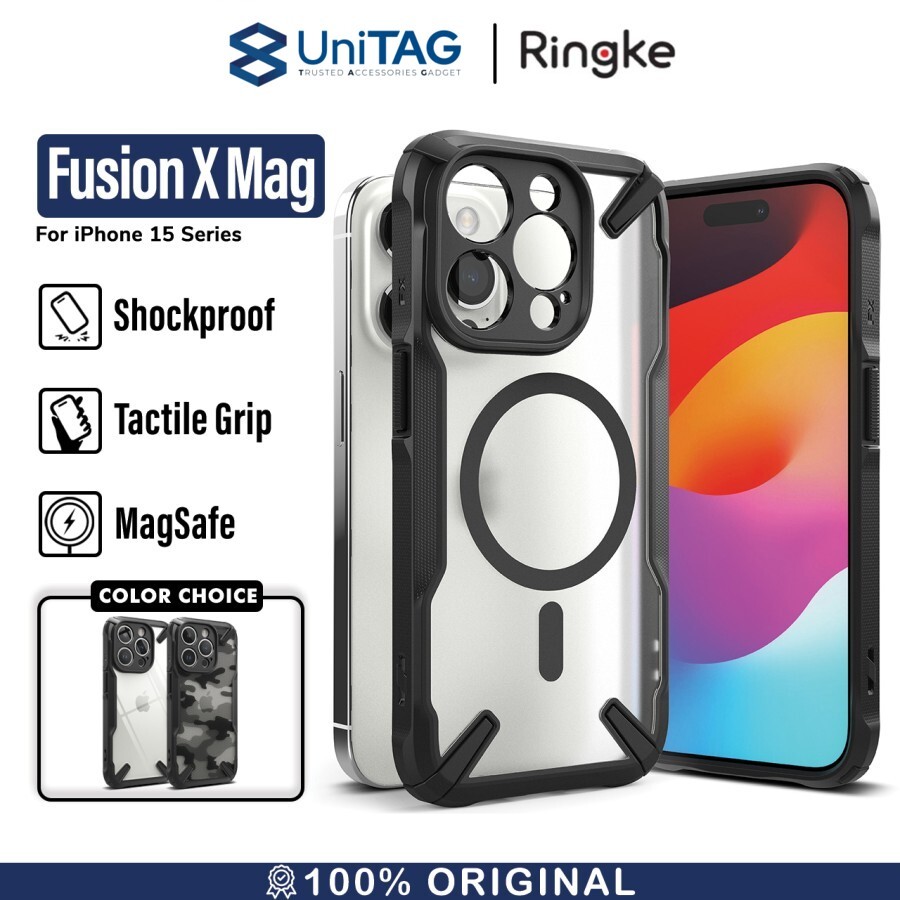 Ringke iPhone 15 Plus Case Fusion X - Black FX734E55
