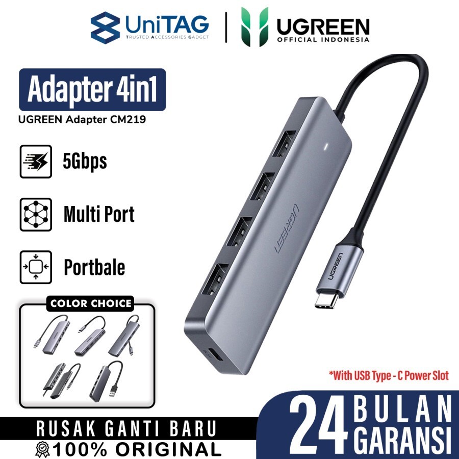 Adapter USB HUB Port Macbook iPad 4/6/8/10 in 1 UGREEN Type C Mini 3.0