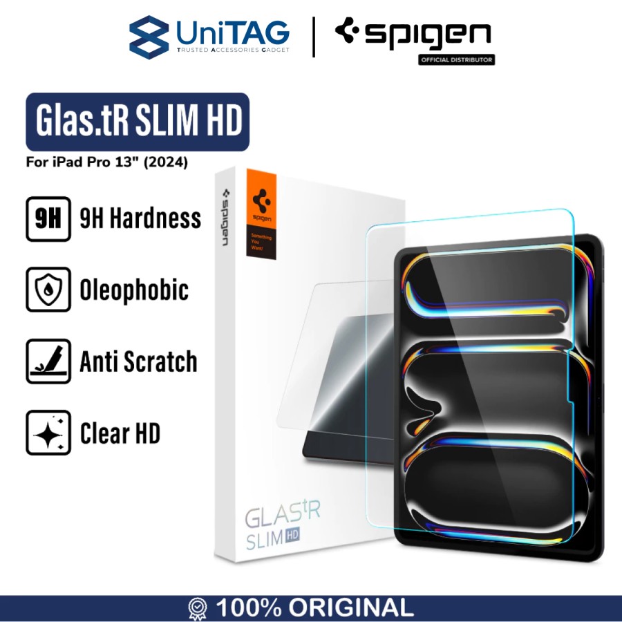 Spigen iPad Pro 13" (2025 / 2024) Tempered Glass 1 Pack Glas.tR SLIM HD - Transparency AGL07792