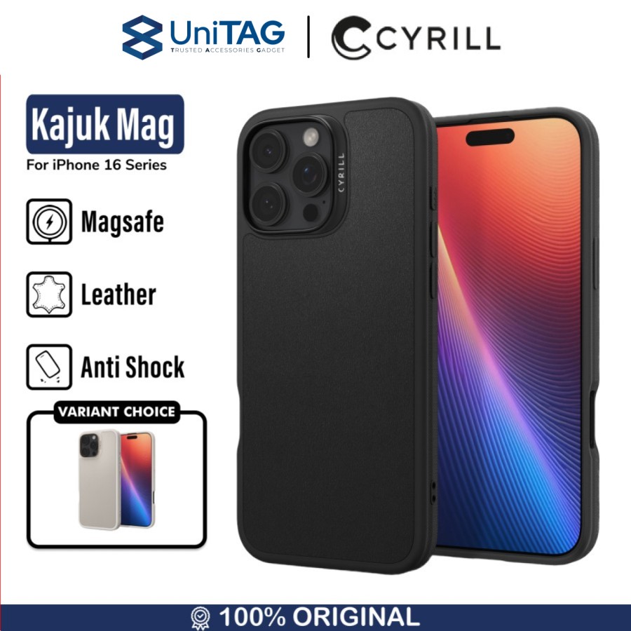 Cyrill iPhone 16 Pro Magsafe Case Kajuk Mag - Black ACS08404