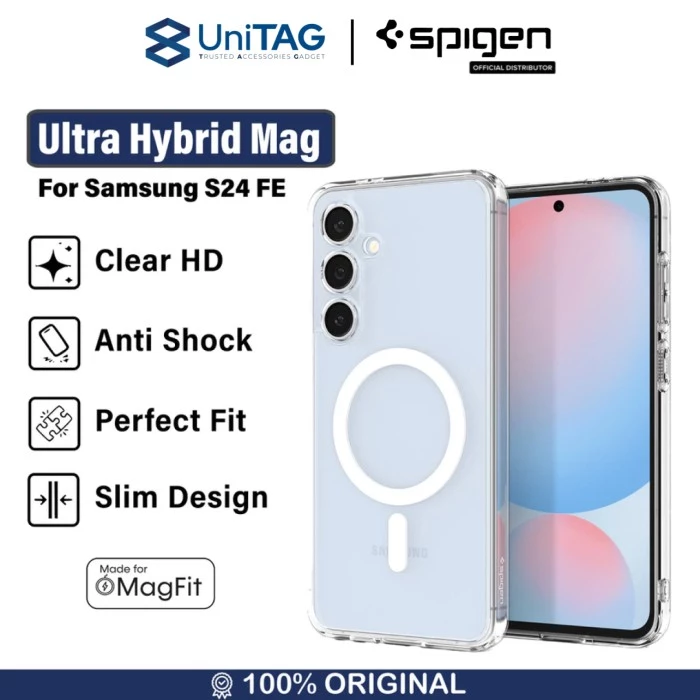 Spigen Galaxy S24 FE Case Magsafe Ultra Hybrid MagFit - White ACS08622