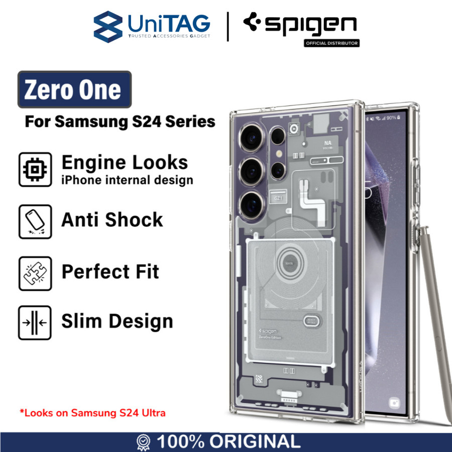 Spigen Galaxy S24 Ultra Case Ultra Hybrid Zero One - White ACS07294