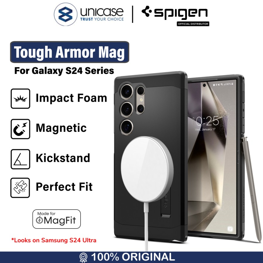 Case Samsung Galaxy S24 Ultra Plus Spigen Tough Armor Hybrid Cover