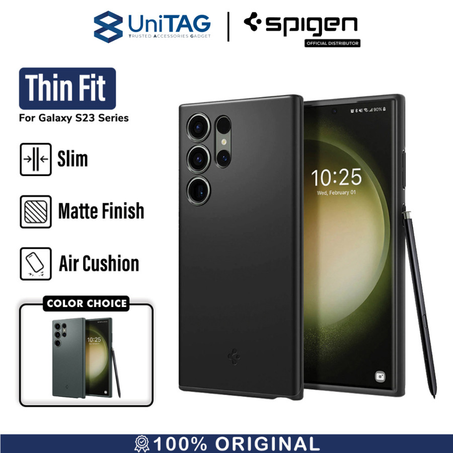 Spigen Galaxy S23 Case Thin Fit - Black ACS05707-1