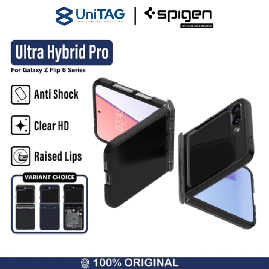 Spigen Galaxy Z Flip 6 Case Ultra Hybrid Pro - Frost Gray ACS07835