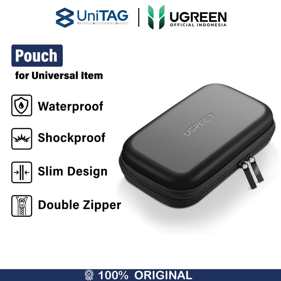 UGREEN Tas Gadget Hard Disk Storage Bag Small - Black LP128 40707