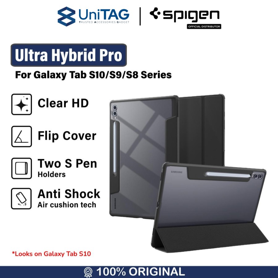 Case Samsung Galaxy Tab S9 Ultra Plus Spigen Ultra Hybrid Pro Casing